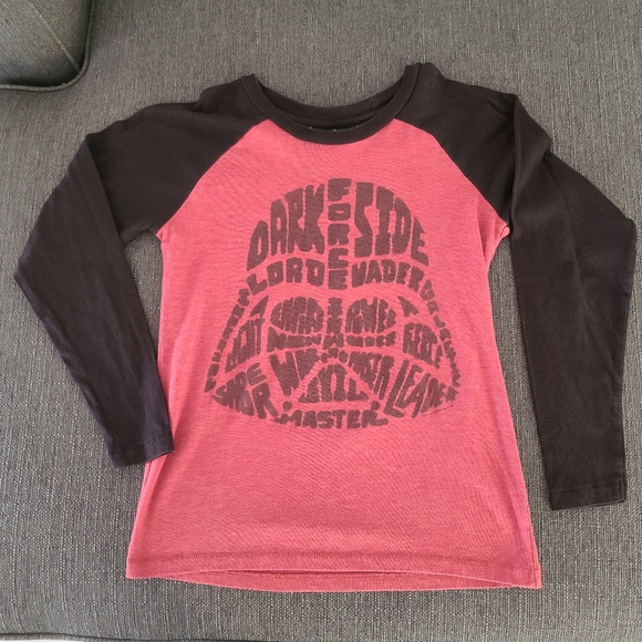 GAP Other - Gap Junk Food Star Wars Darth Vader Raglan Long Sleeve Tee Kids L 10